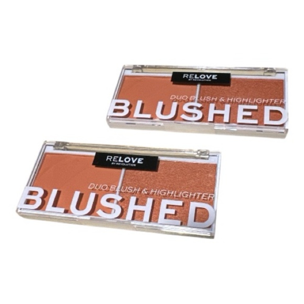 Revolution Relove Blushed Duo Blush & Highlighter Set (2 Palettes) - Picture 2 of 3